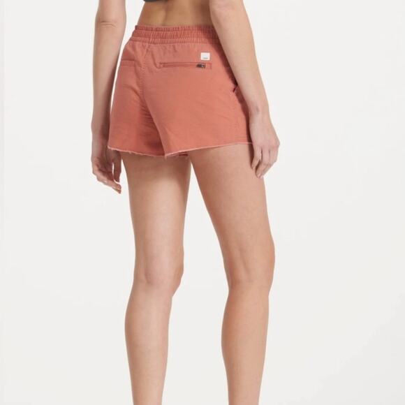 Vuori NWT Women's Vintage Ripstop Shorts with Raw Hemline in Cinnamon Size XL - Picture 3 of 11